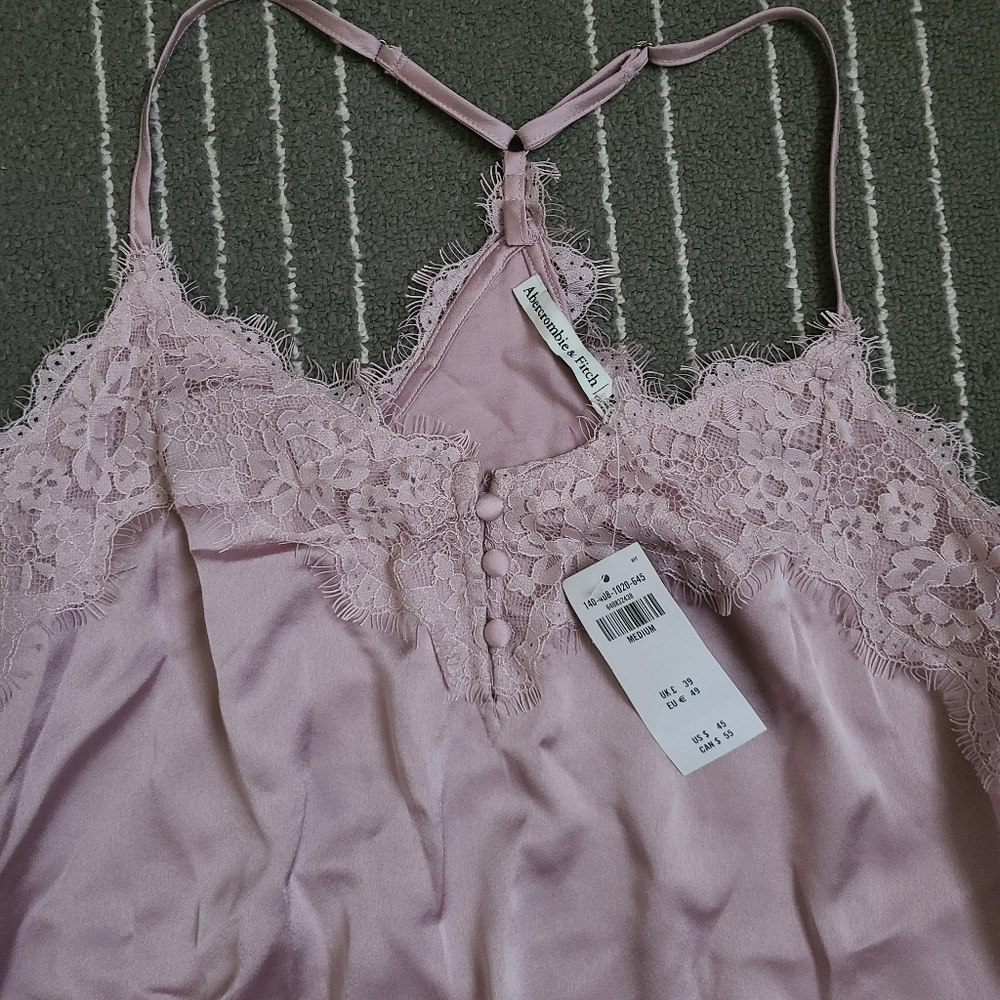 A&F lace trim body suit